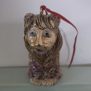 Vintage Cloisonne Lion Ornament